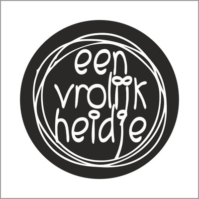 Sticker - "Een vrolijkheidje" - Etiketten - 47mm Rond - Wit/Zwart - 500 Stuks
