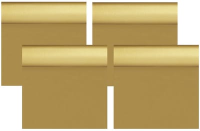Duni Tafelloper/placemats - 4x - goud - 40 x 480 cm - dunicel FSC papier - tafellaken - Tafeldecoratie versieringen