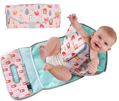 Draagbare Verschoonmat - Waterdichte en Opvouwbare Organizer met Multifunctionele Zakjes - Unisex Ontwerp voor Baby's en Pasgeborenen - Ideaal voor Thuis en Reizen
