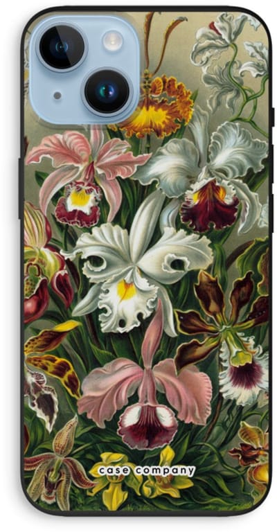Case Company® - Hoesje geschikt voor iPhone 14 hoesje - Haeckel Orchidae - Biologisch Afbreekbaar Telefoonhoesje - Bescherming alle Kanten en Schermrand