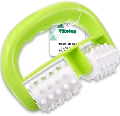 Vitolog - Handmatige Anti-cellulitis Massager - Ergonomisch - Groen en Wit