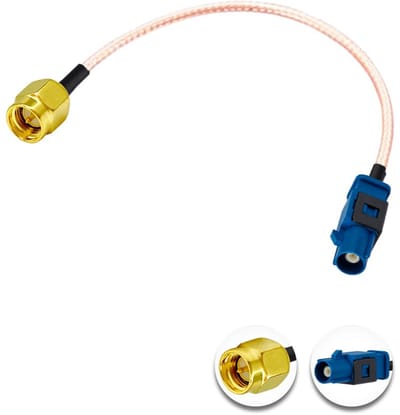 Verlengkabel Blauw - GPS Antenne Kabel - Navigatie Verbinden - RG316 Vlechtwerk - 15 cm - Blauw