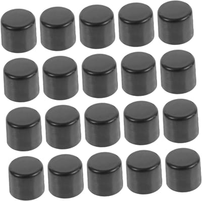 Tafelvoetbal Dopjes - Reserve Onderdelen - Tafelspel Reparatie - Niet Gemakkelijk Vervormd - 0.9x0.9cm - Zwart