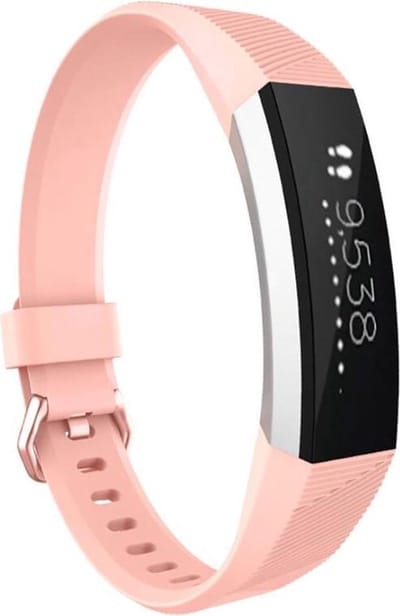 Shop4 - Geschikt voor Fitbit Alta Bandje - Siliconen Licht Roze