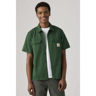 Levi's Short Sleeve Worker Shirt Green Taglia: XL | Camicie Casual Outlet | Uomo | Verde