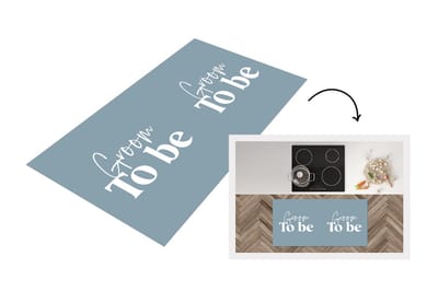 Keukenloper - Loper keuken - Trouwen - Quotes - 'Groom to be' - Spreuken - 120x60 cm - Keukenloper vinyl