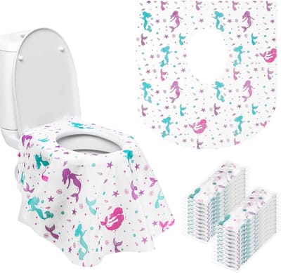 Wegwerp Toiletbrilhoezen - XL WC Kussen - Hygiëne Onderweg - Groot formaat met zijflappen - 20 stuks - Wit