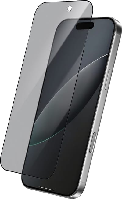 Just in Case privacy Screenprotector geschikt voor iPhone 17 / 17 Pro / 16 Pro - Screenprotector Anti Spy Gehard Glass