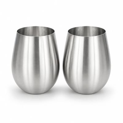 My Green Deal – RVS Drinkbeker set van 2 – Roestvrijstalen Tumbler voor Wijn, Cocktails & Frisdrank – Duurzame Beker voor Warme & Koude Dranken