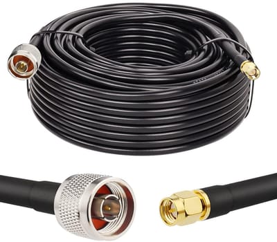 SMA naar N kabel - Verbindingskabel Adapter - Signaaloverdracht - Hoge kwaliteit KMR240 - 30 meter - Zwart