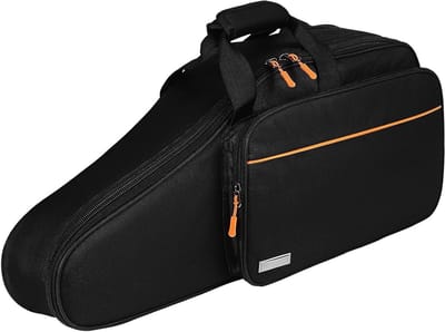 Saxofoonkoffer met waterdichte Oxford stof en 18 mm vulling - Rugzak en draagtas voor alt saxofoon - Lichtgewicht en zwart - Ideaal voor onderweg