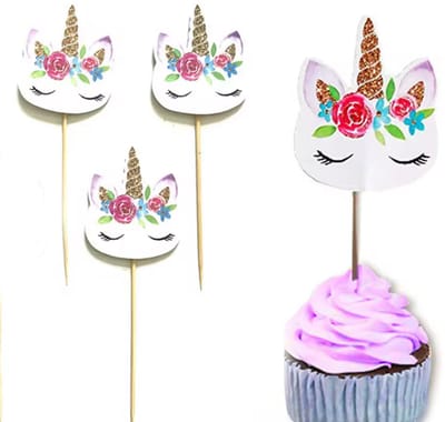 CHPN - Unicorn Cocktailprikkers - DIY Partyprikkers - Unicorn prikkers - Feestdecoratie - 36 stuks - Eenhoorn - multi-colour - Zomer - Feest accessoire - Traktaties - Unicron Feestje