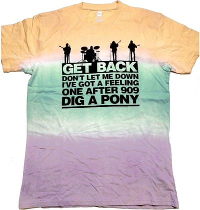 The Beatles - Get Back Gradient Heren T-shirt - S - Multicolours
