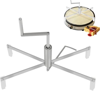 Crêpe Spreider Tool - Pannenkoek Maker Beslag Spreider - Gelijkmatige Pannenkoeken Maken - Hittebestendig Roestvrij Staal - 43x43x35 cm