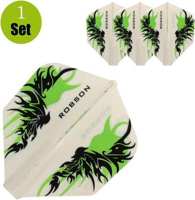 Robson Standaard Tribal Dartflights - Finn White