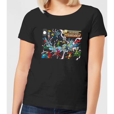 Justice League Crisis On Infinite Earths Cover Women's T-Shirt - Black - 3XL