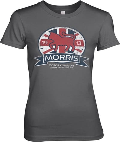 Morris Motor Co. England Girly Tee dames-T-shirt donkergrijs