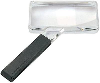 Biconvexe Vergrootglas - Leesloep - Gedetailleerd Lezen - Scherp Rand-tot-Rand Beeld - 120 x 55 mm - Transparant