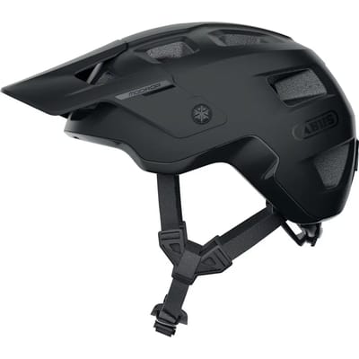 Fietshelm ABUS MODROP velvet black L - 57-61 cm - zwart - Geschikt voor gebruik op mountainbikes - 360 g
