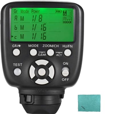 Draadloze Flitser Trigger - Flitscontrole - LCD Scherm - Afstandsbediening - Geschikt voor Canon - 6 Groepen