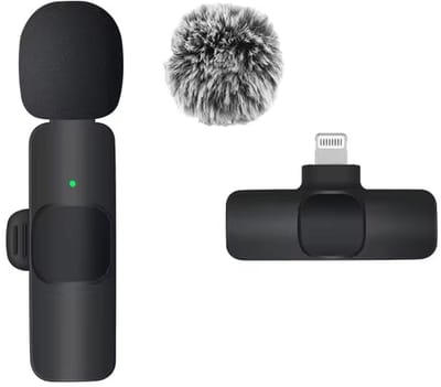Draadloze Mini Microfoon – Winddichte Microfoon, Geschikt voor iPhone, Android, Vloggen, YouTube, Audio-opname & Streaming