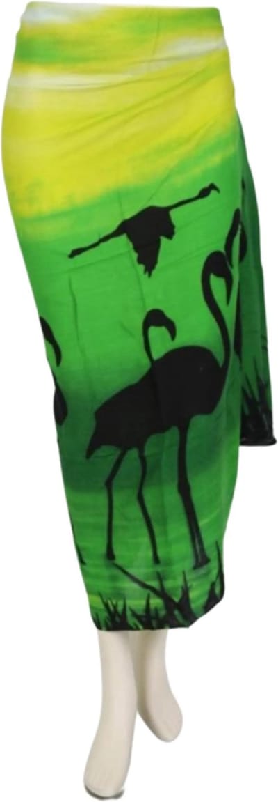 Sarong - 334 - Groen van Om Namaste - Pareo Saunadoek Wikkeljurk