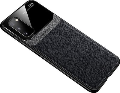 DrPhone SGC3 PU Lederen Case – Cover -  Ultradun – Schokbestendig met Camera Bescherming - Geschikt voor Samsung Galaxy S20+ Plus – Zwart