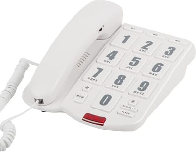 Vaste Telefoon met Grote Knoppen, Extra Luid Volume en Eén-Touch Snelkeuze voor Senioren