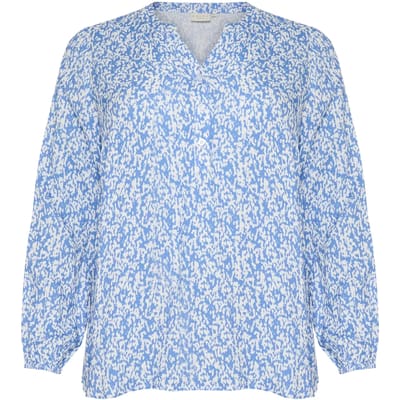 Damesblouse met lange mouwen KAFFE Curve Mahlena