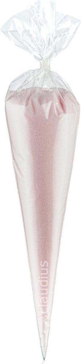 Scrubzout Rozen - 500 gram in puntzak transparant - set van 6 stuks - Hydraterende Lichaamsscrub