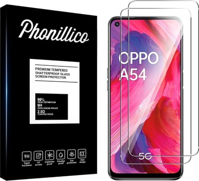 Screenprotector voor Oppo A54 5G - 2 stuks Beschermglas van glas Transparante glazen schermbeschermfolie