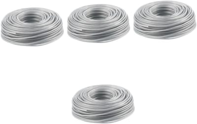 Grasmaaier Touw - Trimmer Draad - Gazon Onderhoud - Sterk Staaldraad - 1000cm Lengte - Zilver