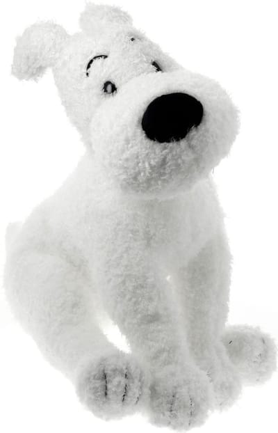 Bobbie, het hondje van Kuifje als knuffel 20 cm