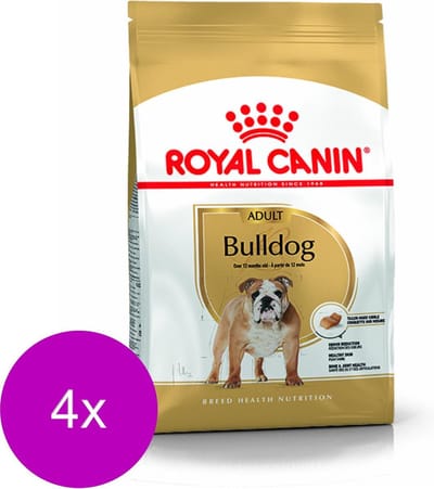 Royal Canin Bulldog Adult - Hondenvoer - 4 x 3 kg