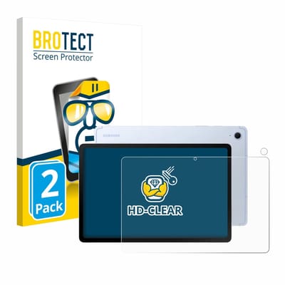 BROTECT - Screenprotector voor Samsung Galaxy Tab S10 FE (Voor+Camera) - Folie Beschermfolie transparant 2 Stuks