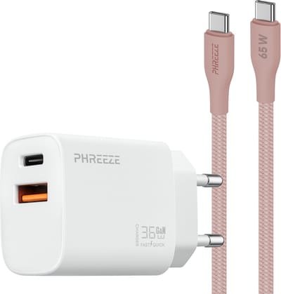 35w dubbele usb adapter met usb C kabel 1m - Snellader voor usb C smartphone tablet met pps fast charging