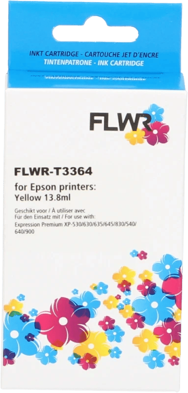 FLWR - Cartridges / Epson 33XL (T3364) / geel / Geschikt voor Epson