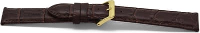 Horlogeband Universeel G348Z Leder Bruin 20mm