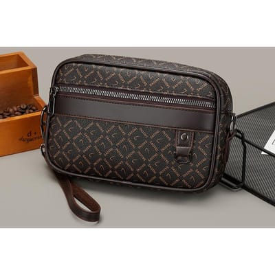 Zakelijke Stijl Herentas Hoge Kwaliteit PU Leer Heren Handtas Schoudertas Multifunctionele Heren Handtas Met Tailleband Sac 23cmX15cmX5cm