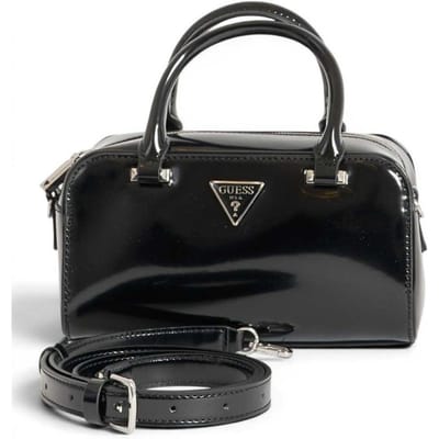 Guess Zak Arnela Mini Satchel vrouw zwart in synthetisch materiaal saffian effect met Charm