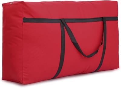 Grote Verhuistas - Opbergtas Ritsen - Verhuizen Opslag - Heavy Duty Oxford - 50 x 25 x 30 cm - Rood/Zwart