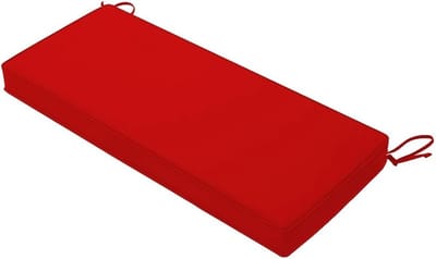 Bankkussen - Zitkussen Stoelkussen - Buiten Binnen Gebruik - Waterdicht Antislip - 140x40x5cm - Rood