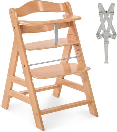 Eetstoel Baby 6 Maanden en Ouder - Babystoel voor aan Tafel - Baby Stoeltje Zitten voor Thuis - Hout