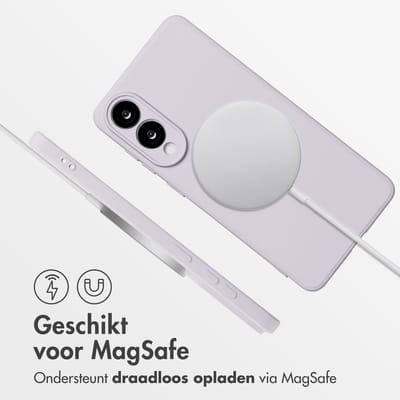 imoshion Hoesje - Geschikt voor Samsung Galaxy S25 Edge - Color Backcover met Magnetische Ring - Paars