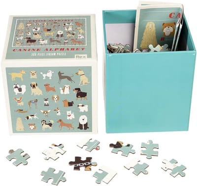 Honden Puzzel 300 Stukken Alfabet Hondenrassen Puzzel voor Volwassenen en Kinderen
