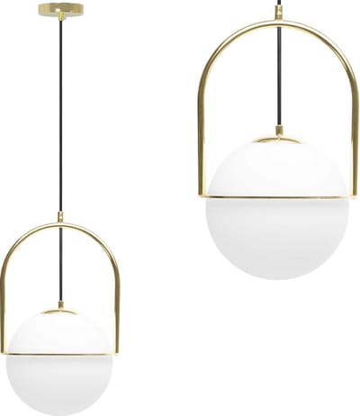 Toolight App1674-1Cpt Hanglamp Goud 22,5X23X37Cm