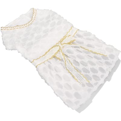 Prinses Hondjurk Schattig Zacht Elastisch Lichtgewicht Ademend Puppy Strikjurk voor Huisdier Outfits Wit M white