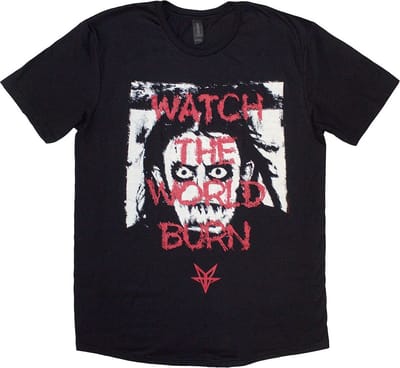 Falling In Reverse - World Burn Heren T-shirt - M - Zwart