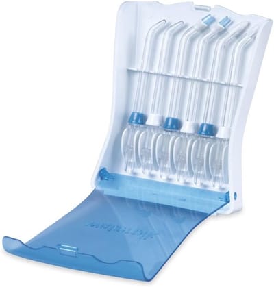 Waterflosser Vervangingstips in Opbergcase - Classic, Orthodontische en Plaque Seeker Tips - 6 Stuks