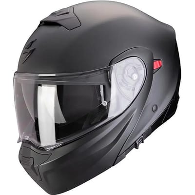 SCORPION EXO-930 EVO SOLID Matt Pearl Black - Integraal helm - Scooter helm - Motorhelm - Zwart - ECE 22.06 goedgekeurd